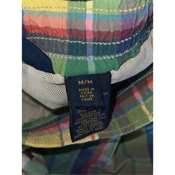 Ralph Lauren Blue Label Mens Plaid Swim Shorts Size M - Picture 5 of 11
